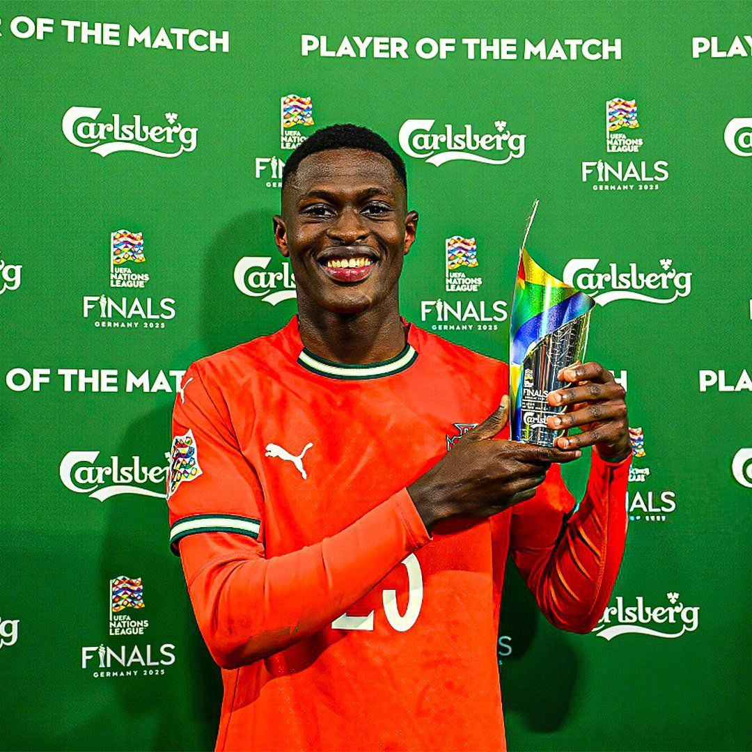 نونو مندس - فینال لیگ ملته های اروپا - پرتغال - اسپانیا