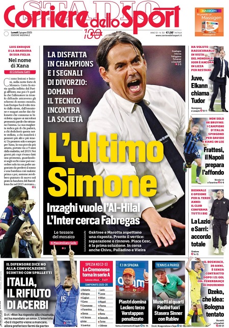 photo_1_2025-06-02_11-51-00 کوریره دلو اسپورت - 2 ژوئن 2025