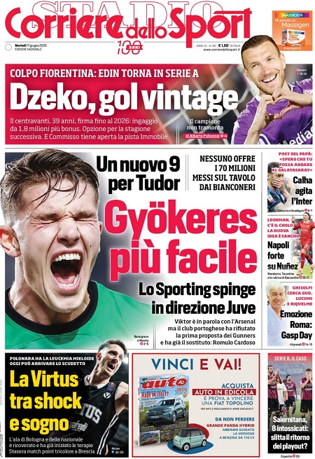 کوریره دلو اسپورت - 17 ژوئن 2025