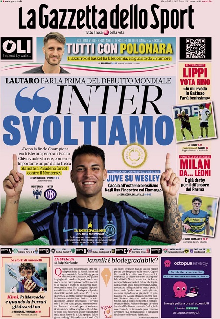 گاتزتا دلو اسپورت - 17 ژوئن 2025