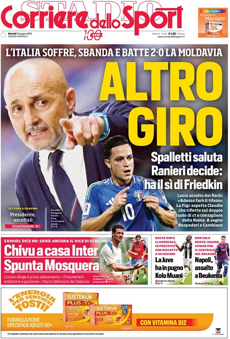 کوریره دلو اسپورت - 10 ژوئن 2025