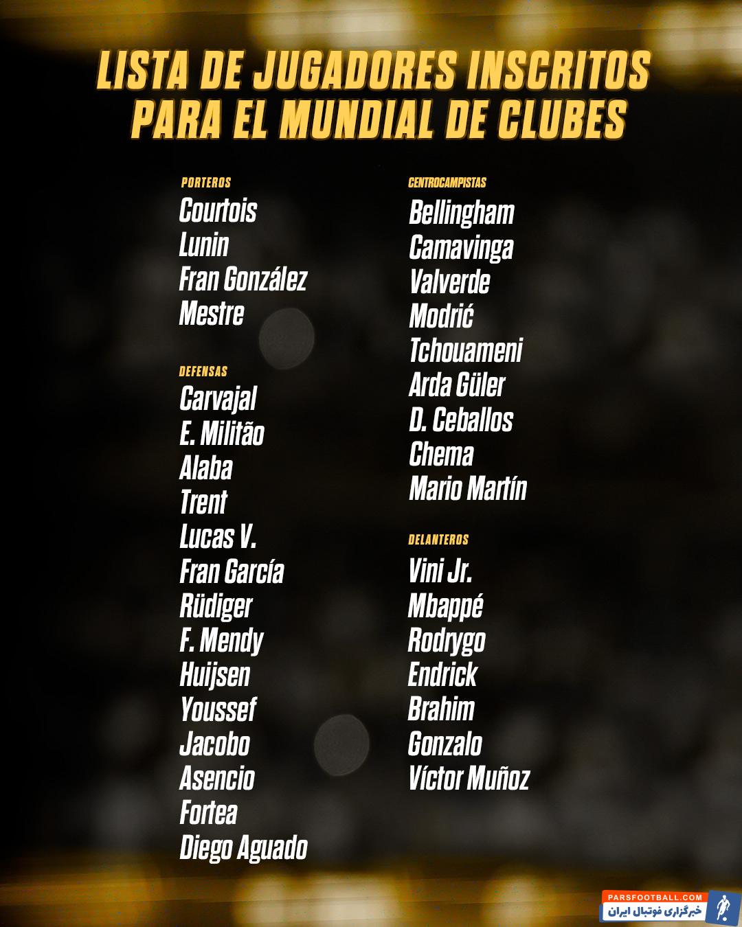 آرنولد و هاوسن در لیست رئال مادرید برای رقابت های جام جهانی باشگاه ها 2025