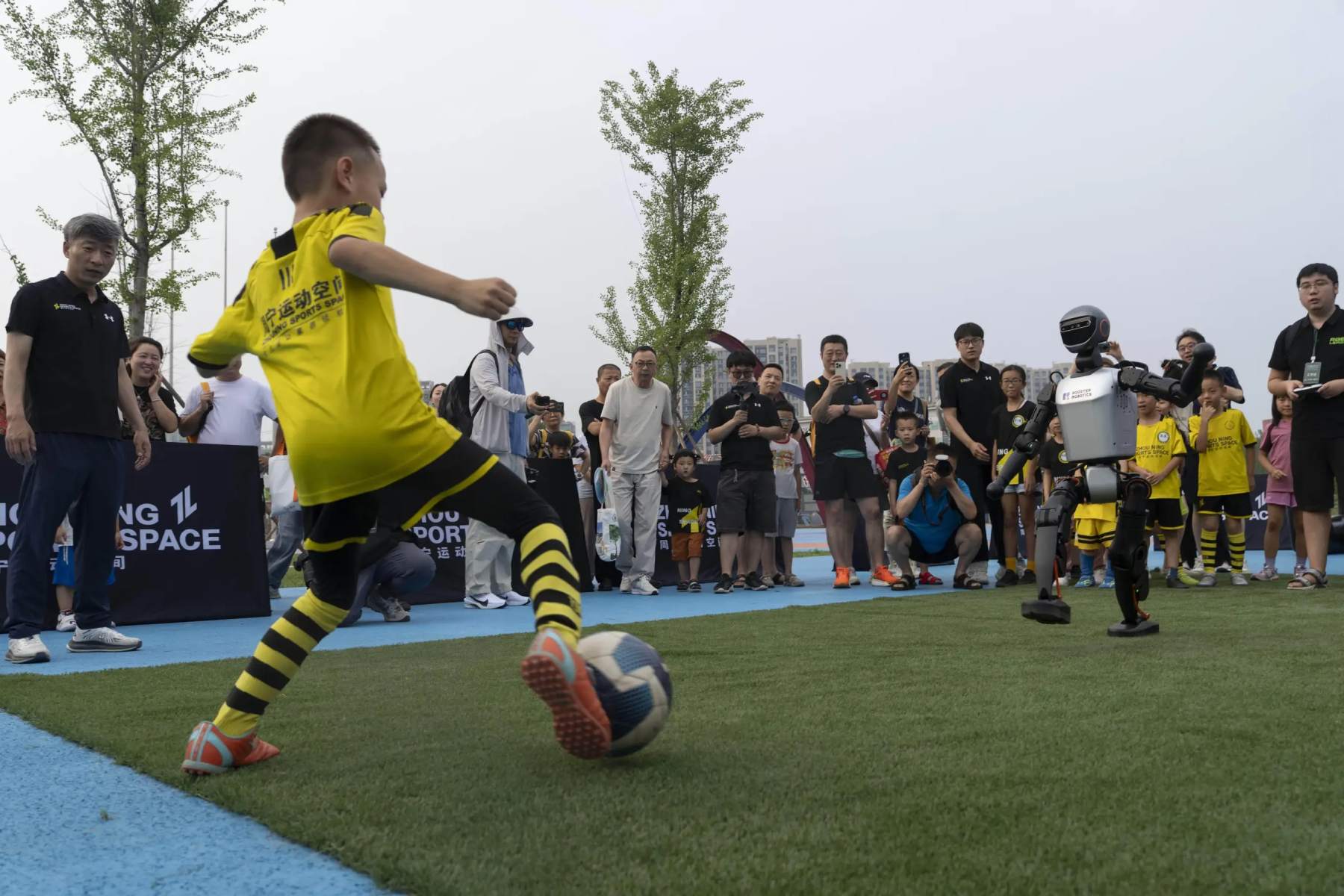 فوتبال بازی کردن ربات‌ها