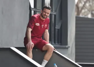 آمادگی بدنی بسیار بالای سروش رفیعی در تمرینات پرسپولیس