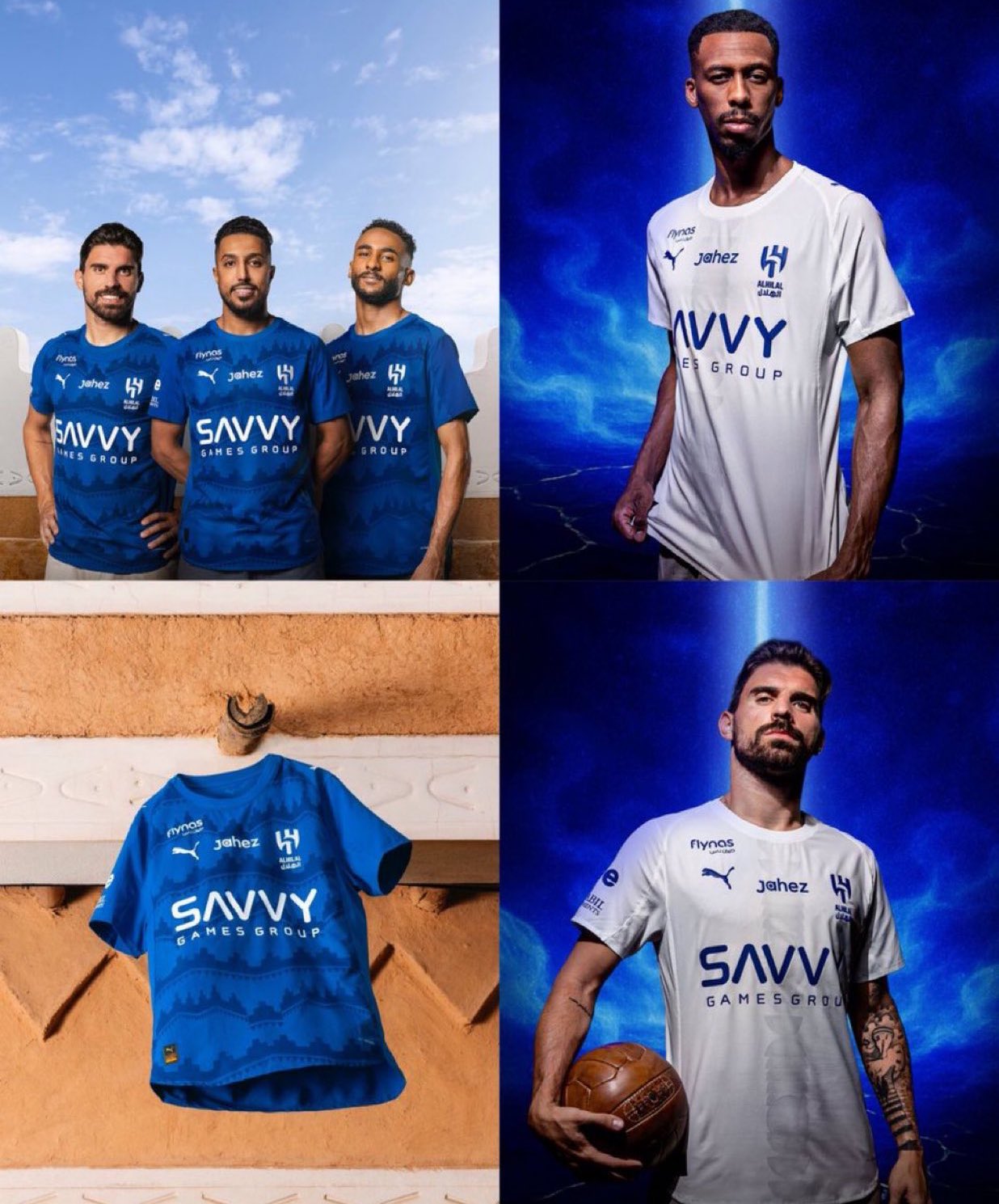 عکس از پیراهن های اول و دوم الهلال برای فصل ۲۶-۲۰۲۵