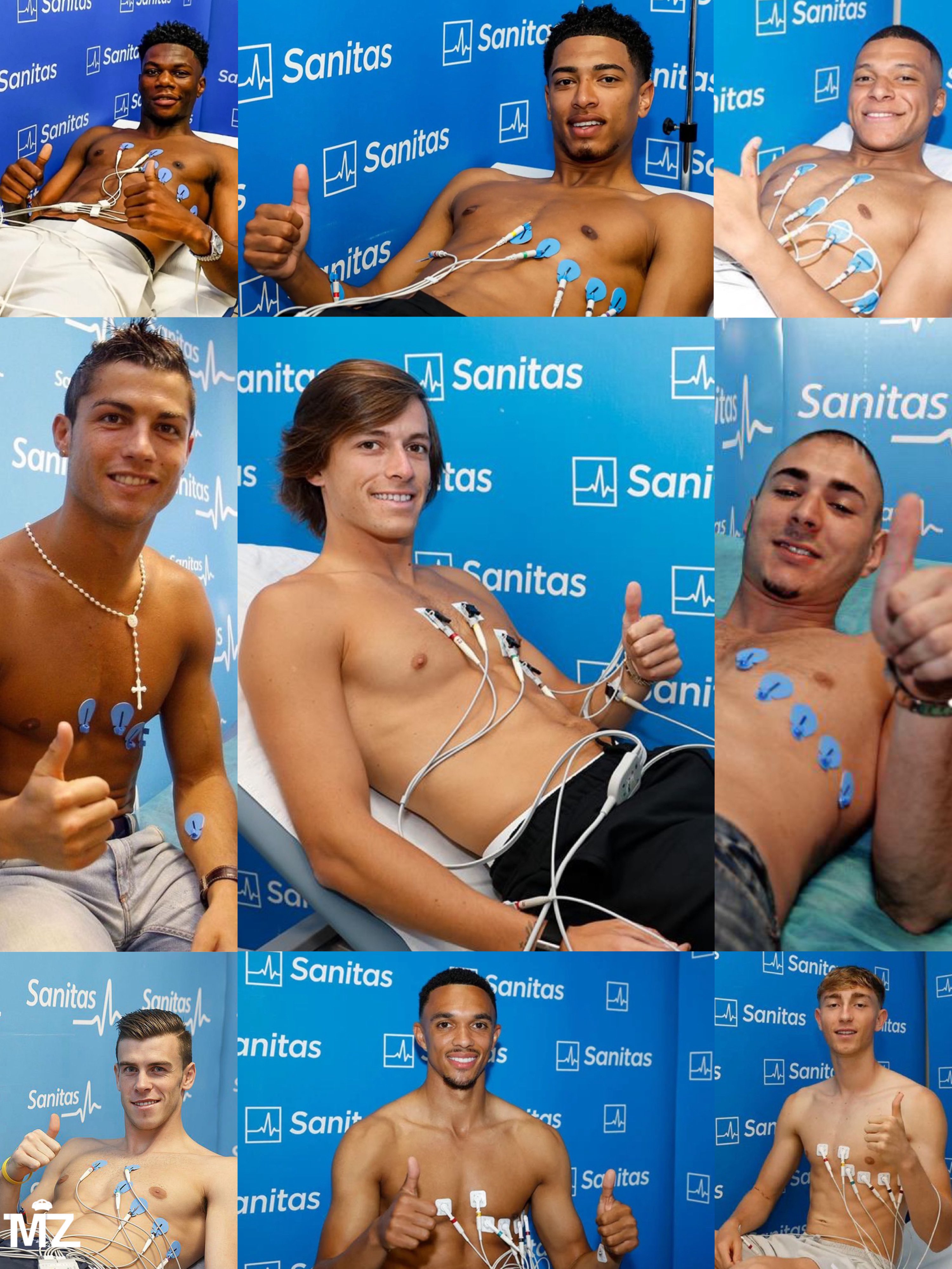 20250715_140558 بازیکنان رئال مادرید در تست پزشکی در طول تاریخ