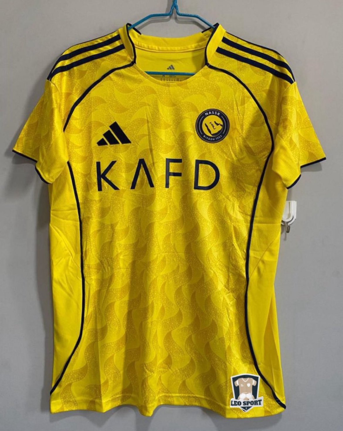 عکس از طرح لو رفته از پیراهن النصر عربستان برای فصل ۲۶-۲۰۲۵
