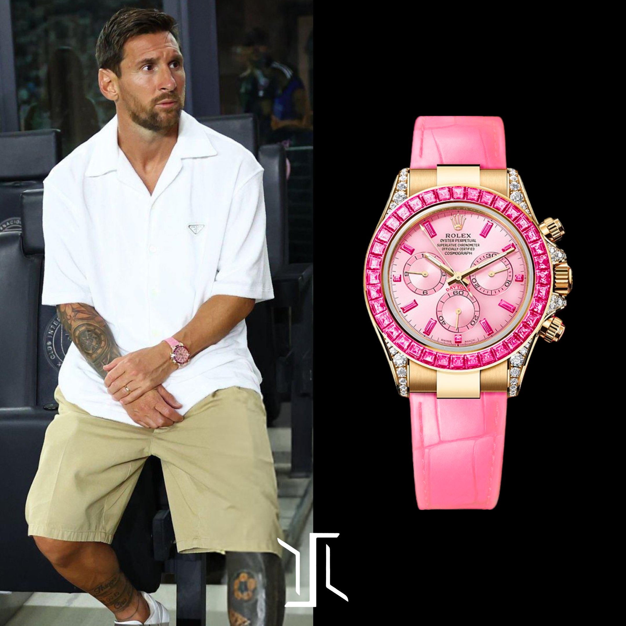 20250728_142551 رونمایی از ساعت جواهرنشان لیونل مسی که از یاقوت و طلا ساخته شده