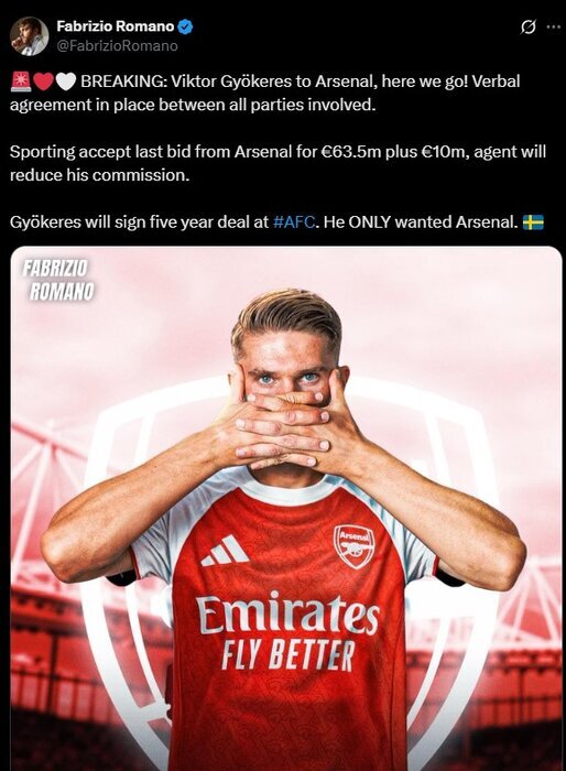 توییت فابریزیو رومانو، خبرنگار ایتالیایی توییت فابریزیو رومانو، خبرنگار ایتالیایی