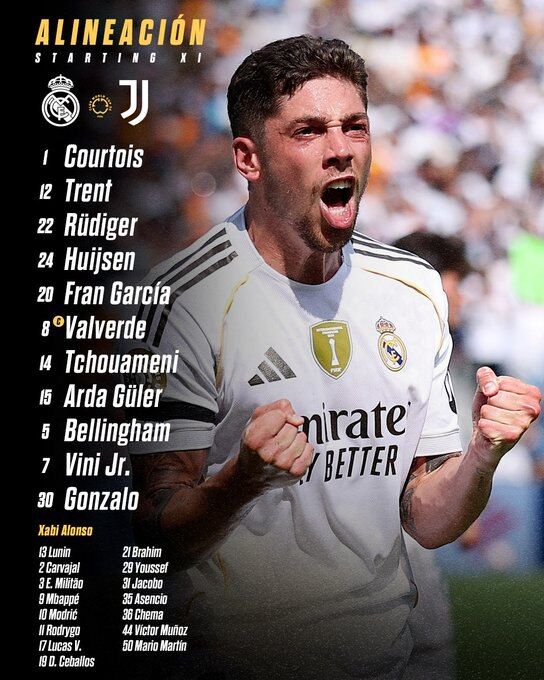 ترکیب رئال مادرید و یوونتوس مشخص شد