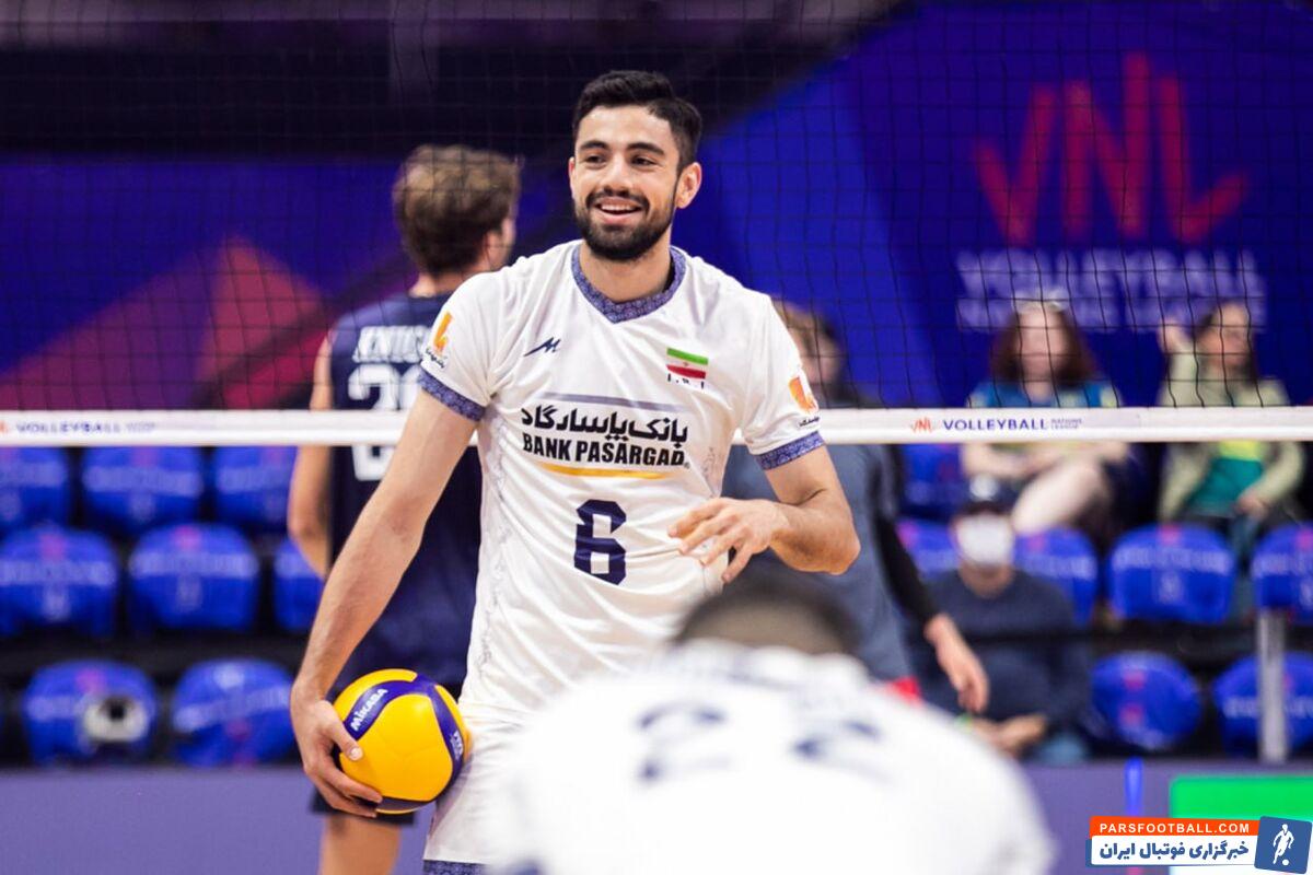 بردیا سعادت امتیازآورترین بازیکن دیدار ایران و لهستان شد