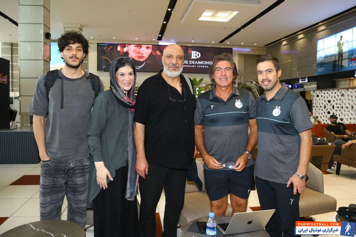 امیر جعفری بازیگر مطرح سینمای ایران با کاروان استقلال در فرودگاه مواجه شد