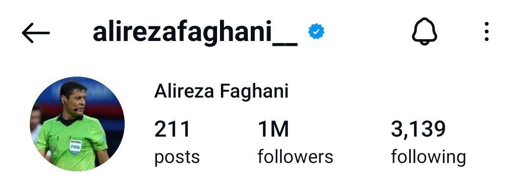 رشد عجیب فالورهای اینستاگرامی فغانی بعد از جام جهانی باشگاه‌ها!