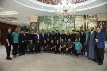 مهدی تاج رئیس فدراسیون در اردوی تیم ملی فوتبال نابینایان حضور پیدا کرد