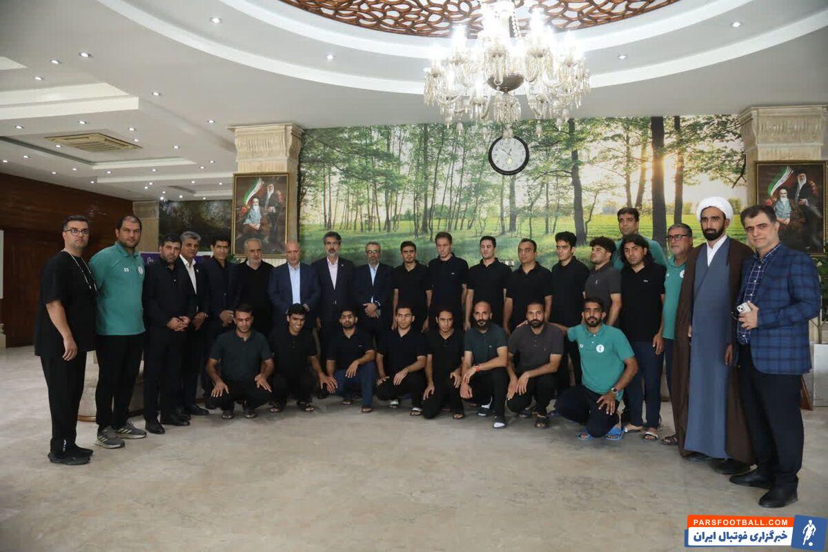 مهدی تاج رئیس فدراسیون در اردوی تیم ملی فوتبال نابینایان حضور پیدا کرد