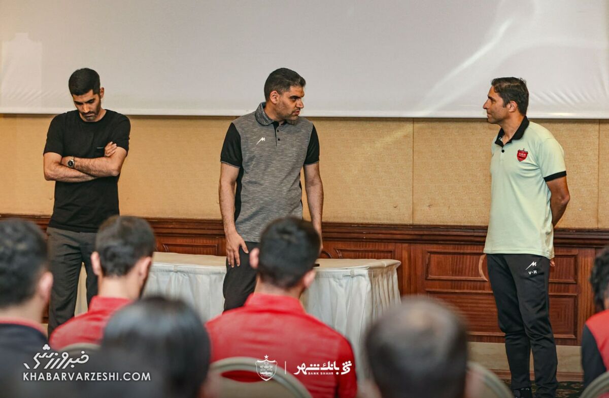 جلسه معارفه دو پرسپولیسی به کلاس فنی تبدیل شد +تصاویر