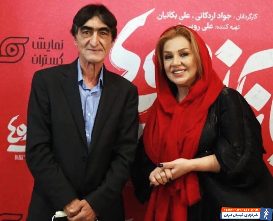 ناصر محمدخانی اسطوره پرسپولیس با نسرین مقانلو بازیگر سینما دیدار کرد