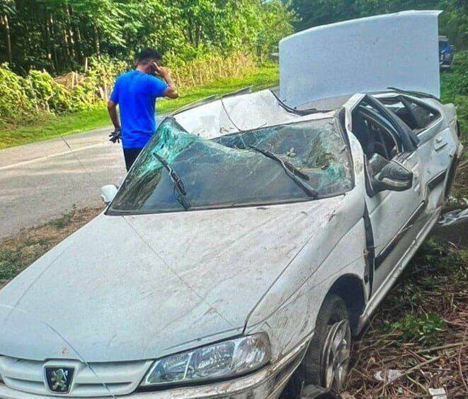 سانحه رانندگی برای کشتی گیر ایرانی!