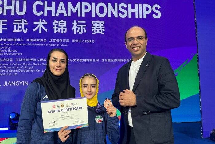 4469132 ووشو جوانان آسیا؛ چراغی به مدال برنز رسید