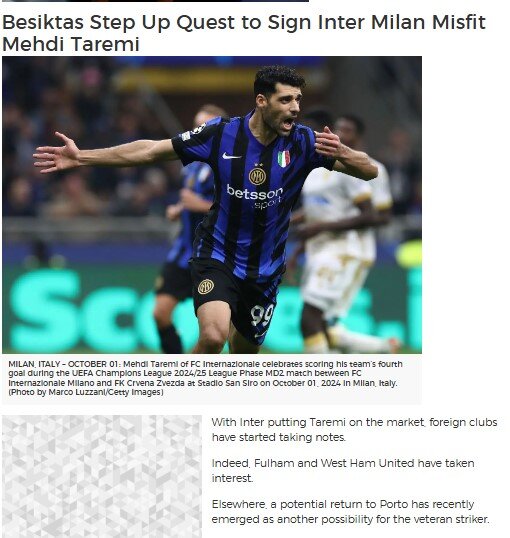 5609859-1 بشیکتاش برای جذب مهدی طارمی شرط گذاشت