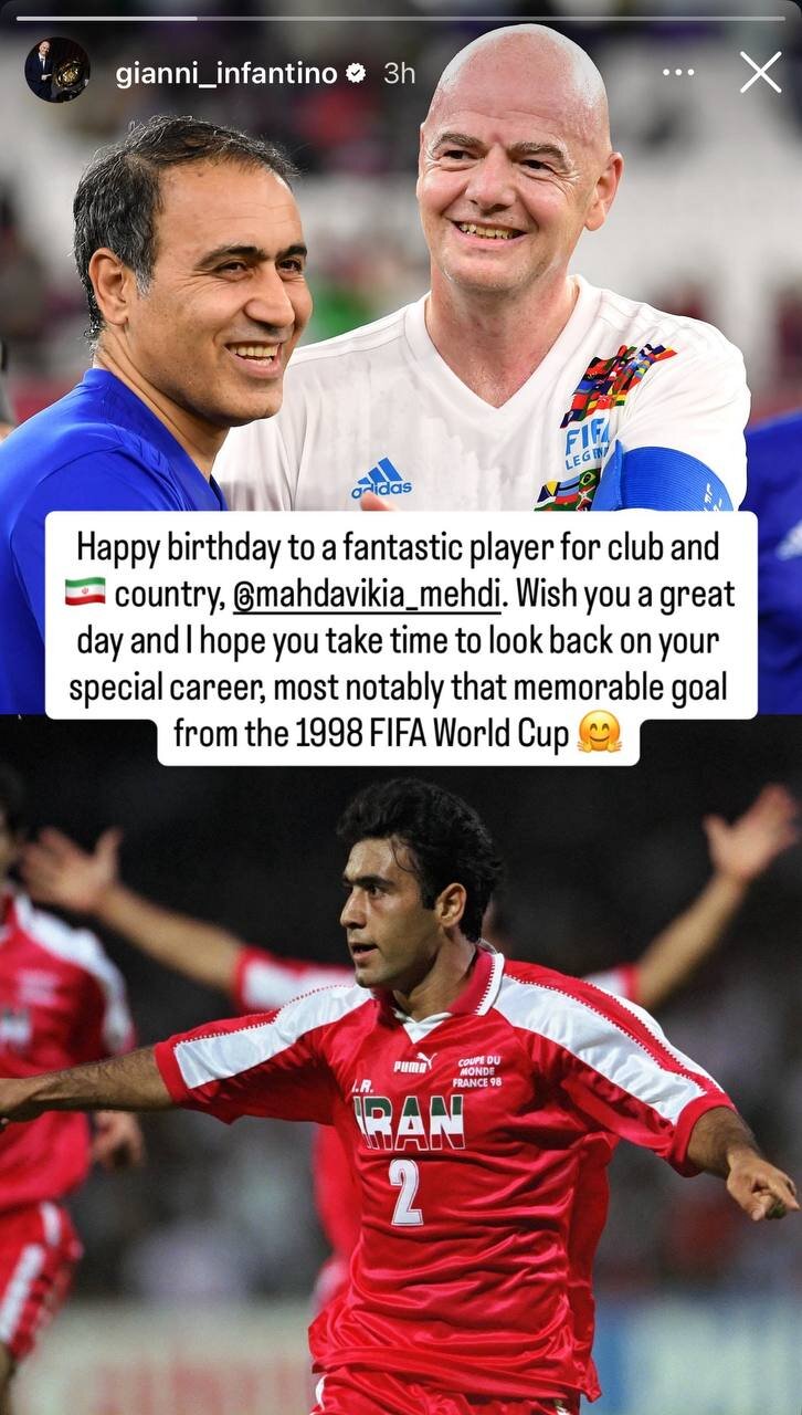 6266864-1 عکس از استوری جیانی اینفانتینو برای مهدوی کیا