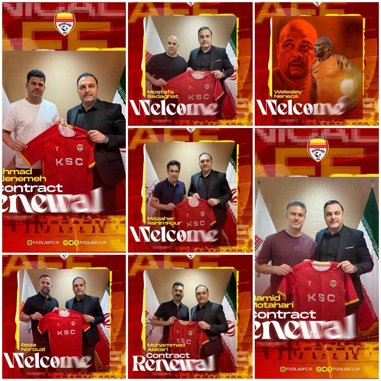 دستیاران گلمحمدی در فولاد مشخص شدند دستیاران گلمحمدی در فولاد مشخص شدند