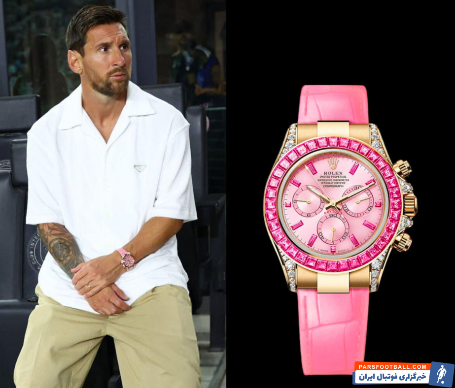 لیونل مسی ستاره اینترمیامی با ساعت 80 میلیاردی خود سوژه شد