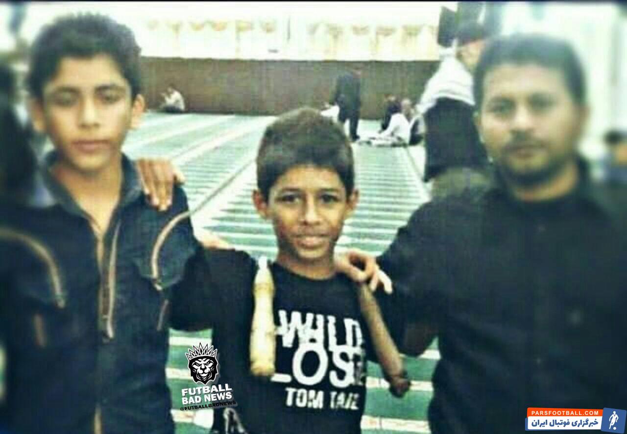 تصویری از کودکی مهدی قایدی ستاره پیشین استقلال در مراسم عزاداری