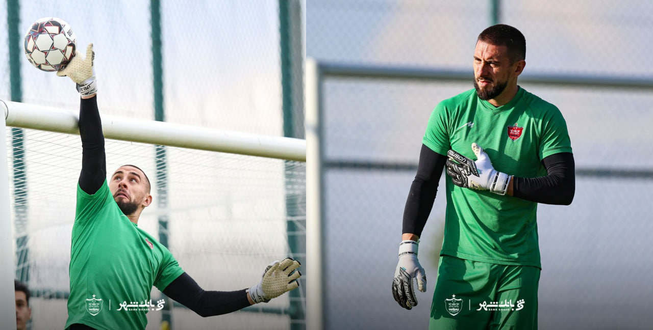 alexis-guendouz-perspolis-turkey-2025 آلکسی گندوز دروازه بان پرسپولیس تهران در تمرینات پرسپولیس در اردوی ترکیه