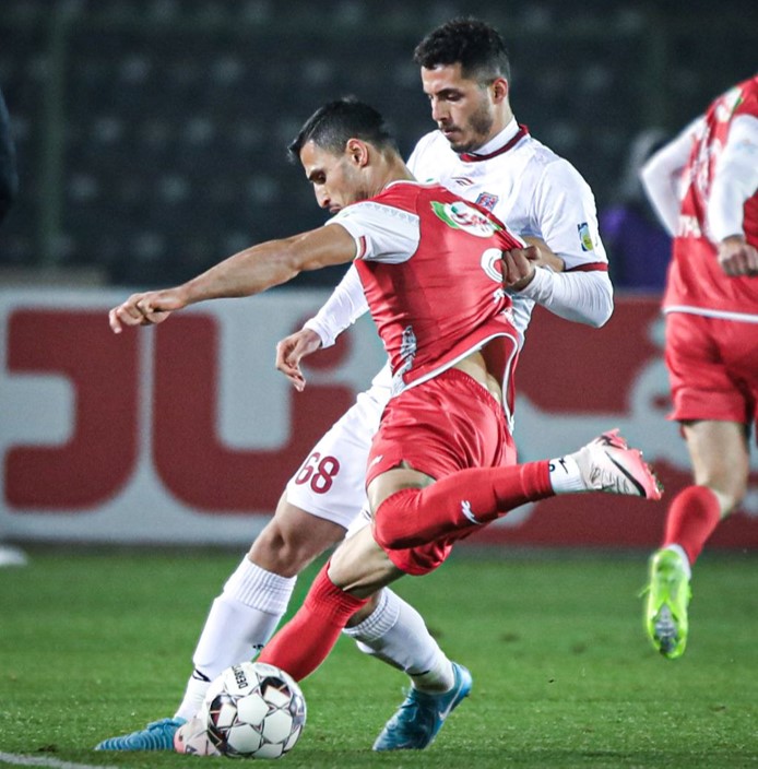 امیرمحمد هوشمند مدافع میانی نساجی و بازیکن سابق تیم ملی امید و بازیکن آینده آلویمینوم اراک - علی علیپور مهاجم پرسپولیس - لیگ برتر ایران