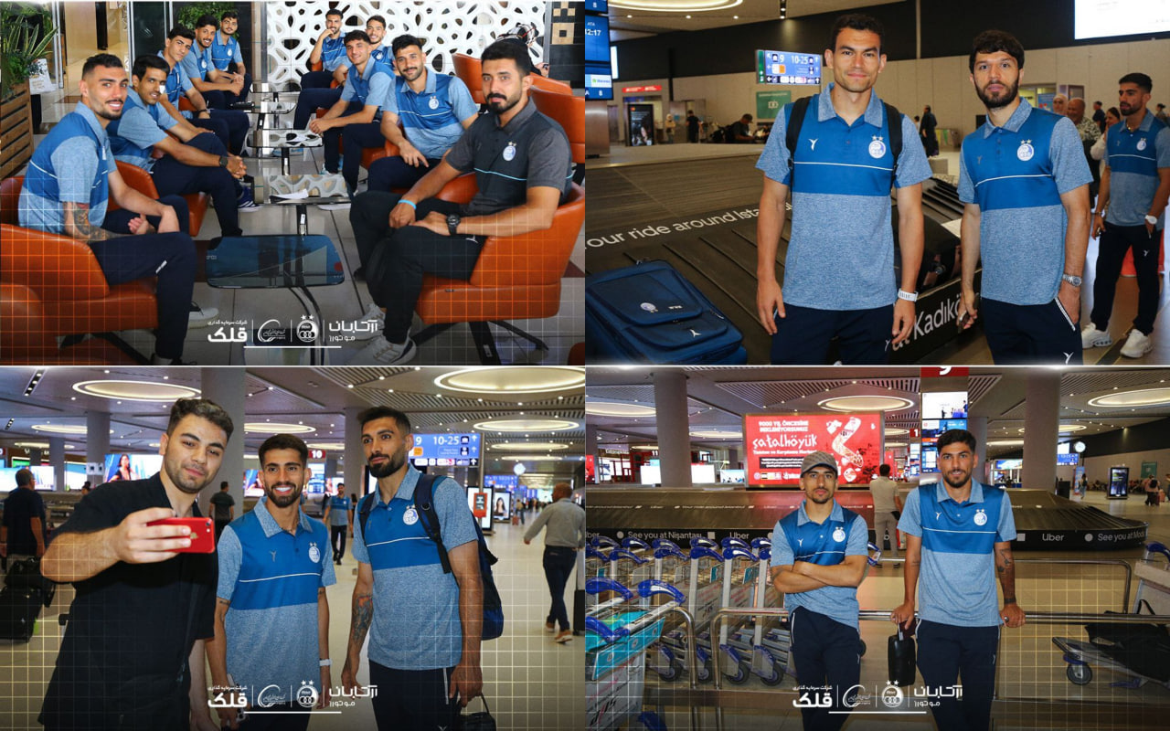 عارف آقاسی، صالح حردانی بازیکنان استقلال و تیم ملی ایران - جلال الدین ماشاریپوف و رستم آشورماتوف بازیکنان استقلال تهران و تیم ملی ازبکستان - لیگ برتر ایران