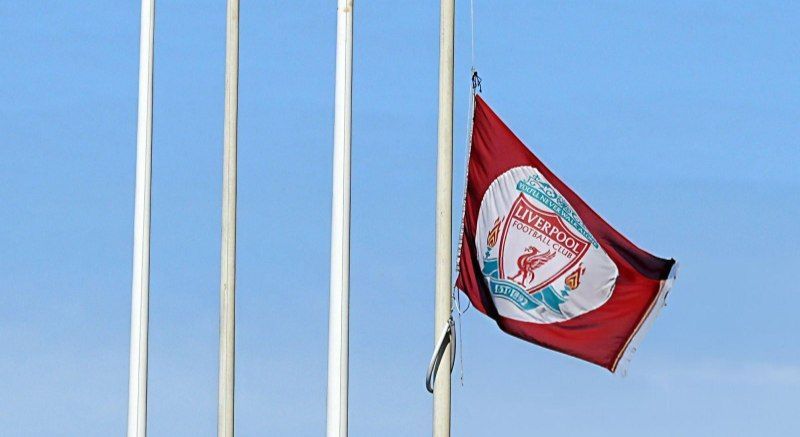 پرچم‌های لیورپول نیمه برافراشته شد