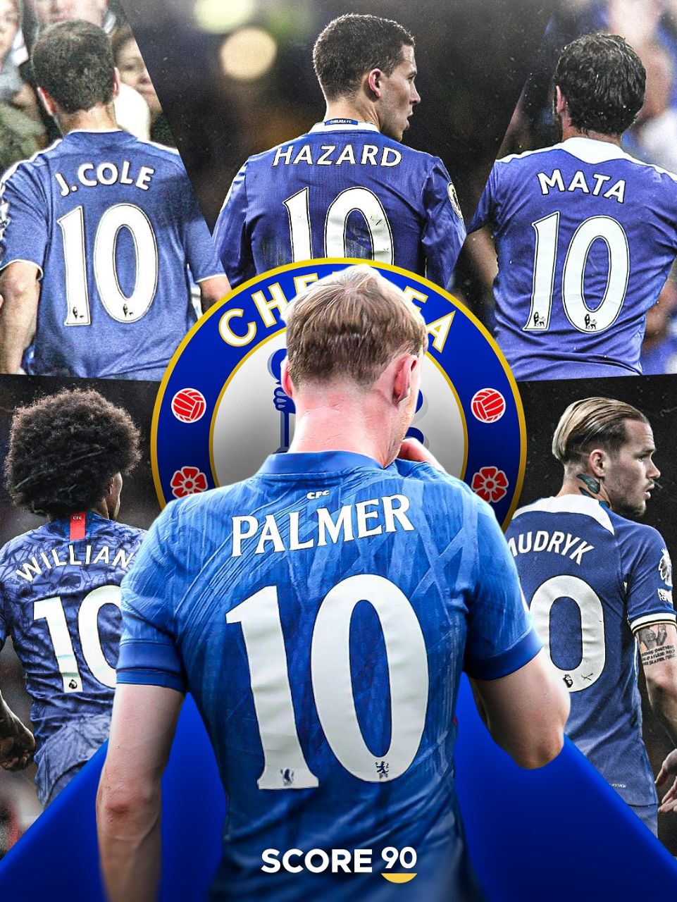 کول پالمر شماره ۱۰ را پس از این بازیکنان خواهد پوشید