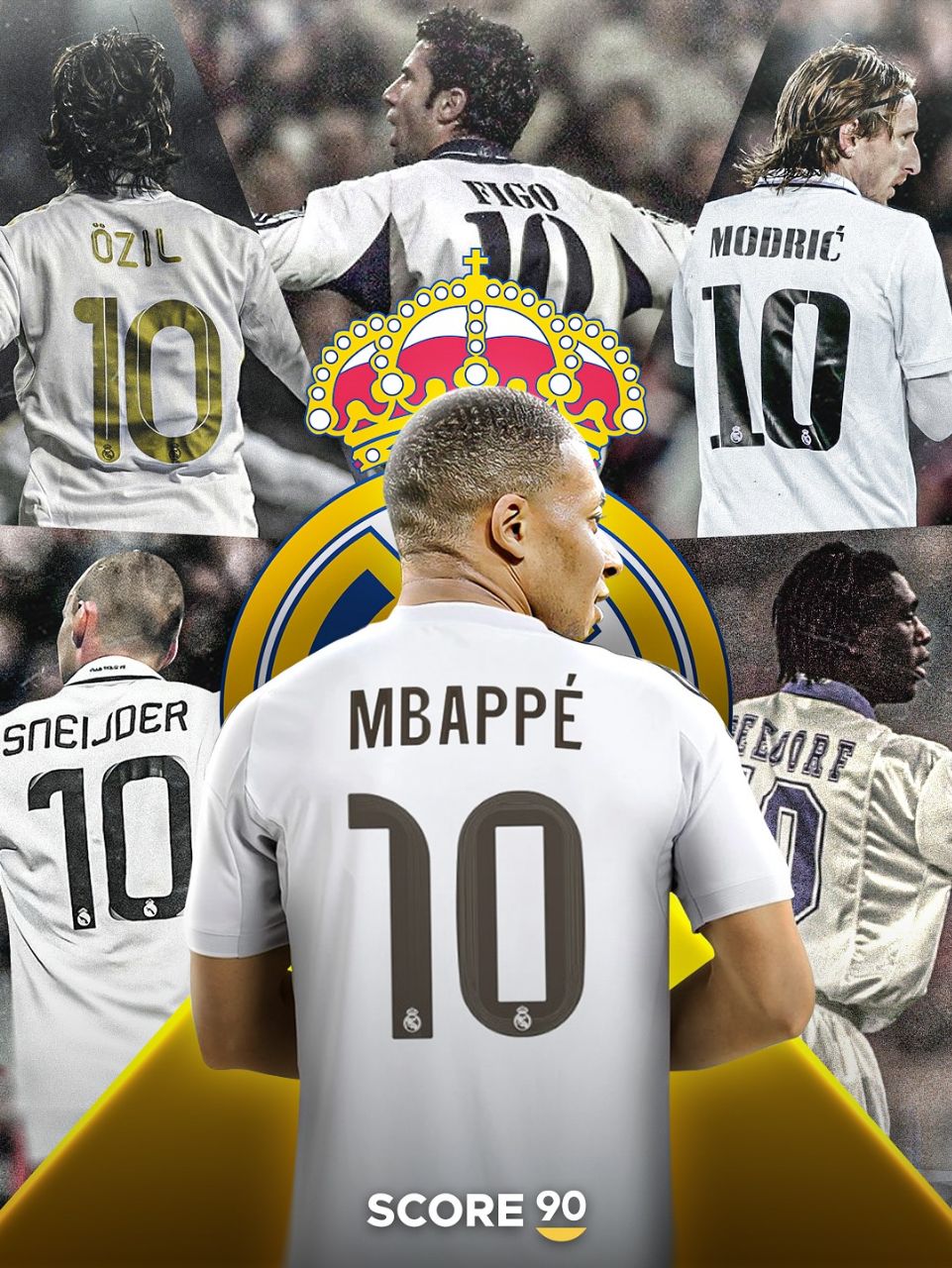 بازیکنانی که قبل از کیلیان امباپه شماره ۱۰ رئال مادرید بودند