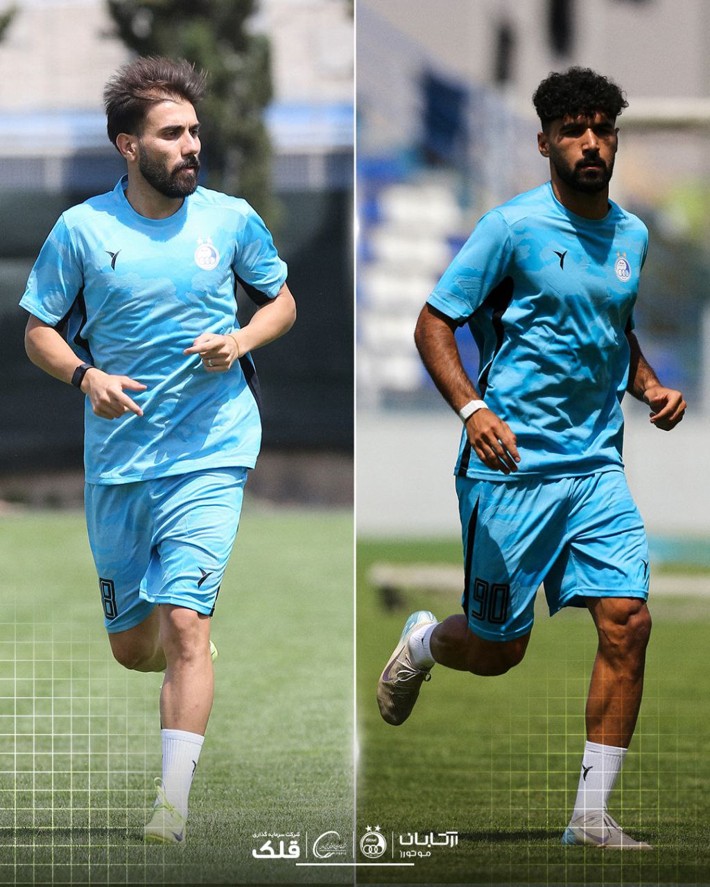 عکس از سامان فلاح و مهران احمدی در تمرینات استقلال