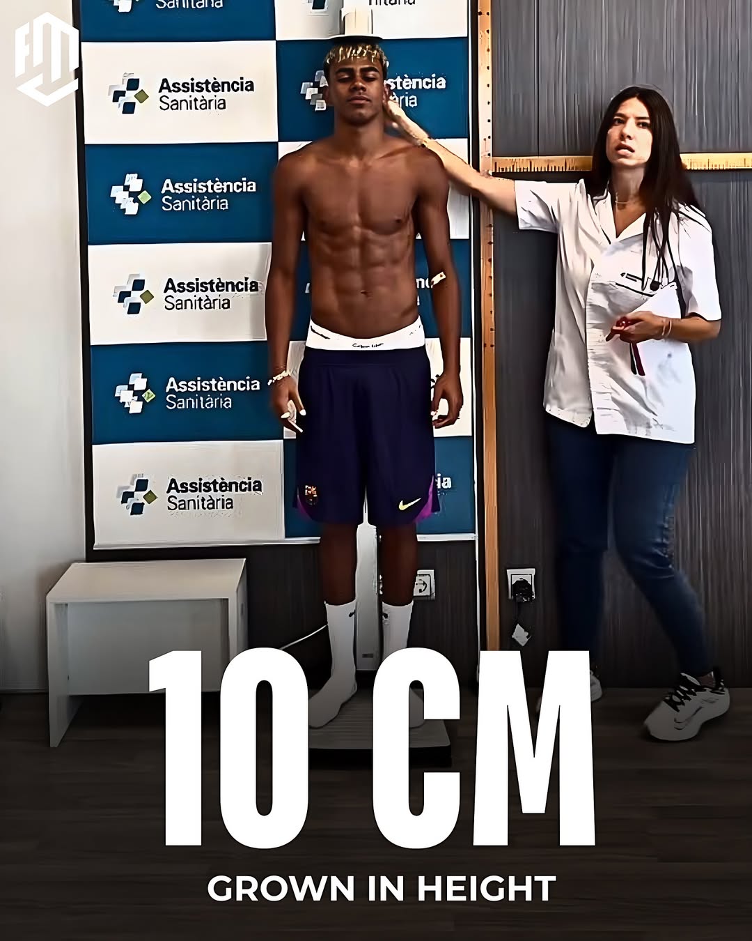 رشد قد فوق‌العاده لامین یامال طی ۲ دو سال در بارسلونا