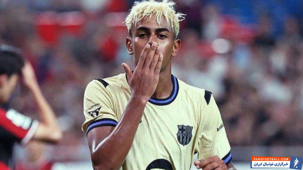 تعویض پیراهن بین یامال و لینگارد در دیدار دوستانه بارسلونا و اف سی سئول