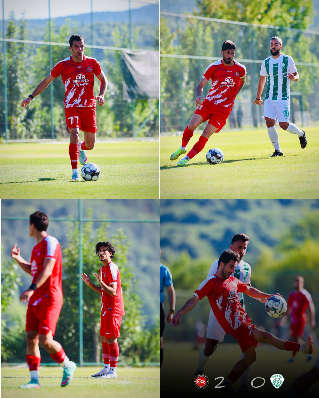 مهدی شیری مدافع راست تراکتور و سابق پرسپولیس - مسعود زائر کاتظمینی مهاجم سابق ل گهر و حال حضار تراحکتور - میلاد کر مدافع تراکتور - لیگ برتر ایران