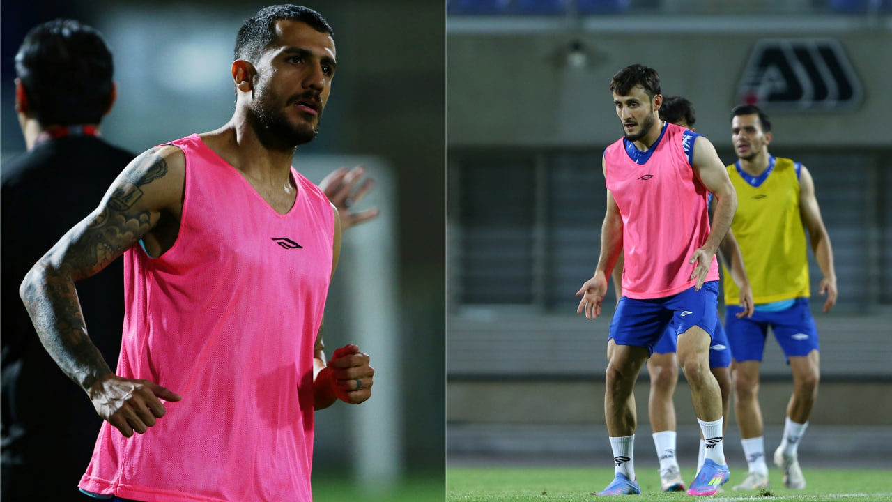 مهدی تیکدری وینگر گل گهر و گزینه سپاهان - آمادونی کمالوف وینگر ازبکستانی گل گهر - تمرینات گل گهر سیرجان