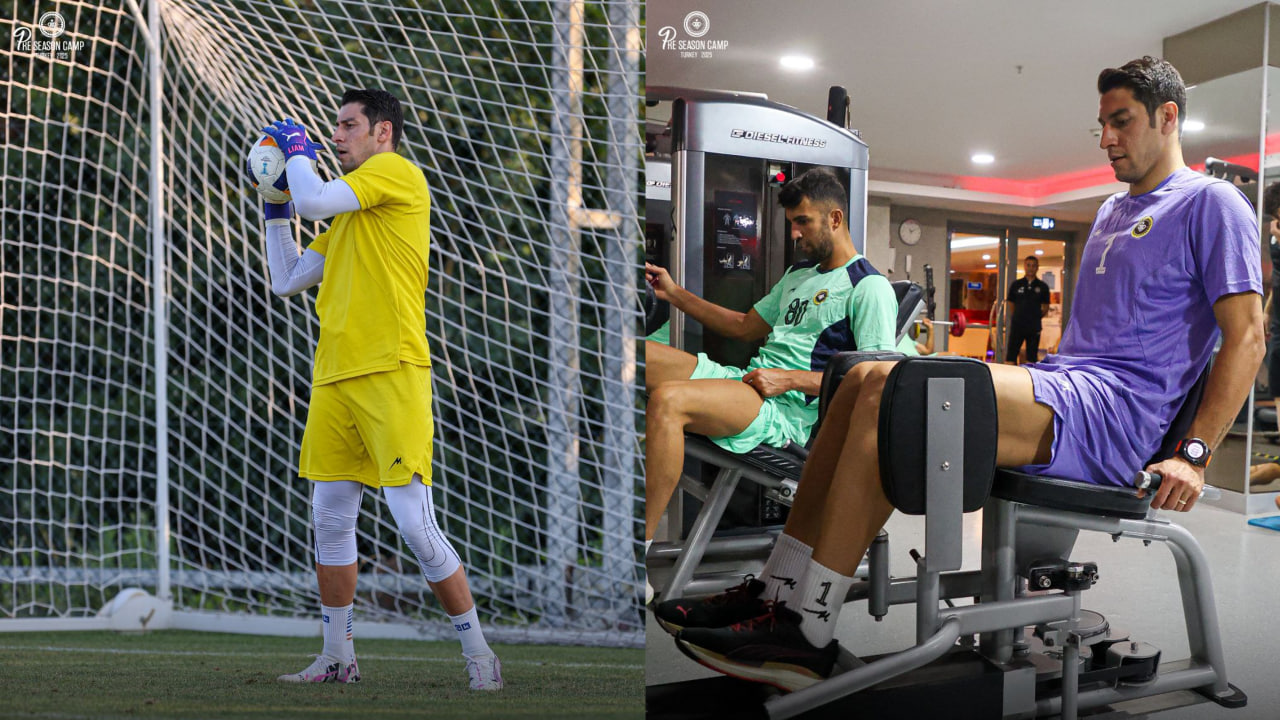 محمدرضا اخباری دروازه بان سپاهان اصفهان و بازیکن سابق تراکتور و گل گهر و گزینه مدنظر استقلال تهران - لیگ برتر ایران