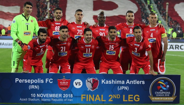 ترکیب پرسپولیس تهران در فینال لیگ قهرمانان آسیا و زمان سرمربیگری برانکو ایوانکوویچ - با ضحور احمد نوراللهی ، علیرضا بیرانوند و جلال حسینی و گادوین منشا - لیگ برتر ایران