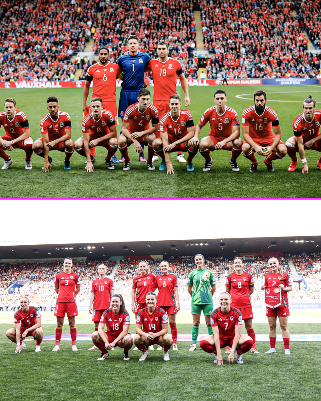 عکس تیمی مردان و زنان ولزی