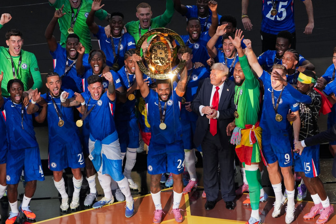 دونالد ترامپ در جشن قهرمانی چلسی در جام جهانی باشگاه‌ها