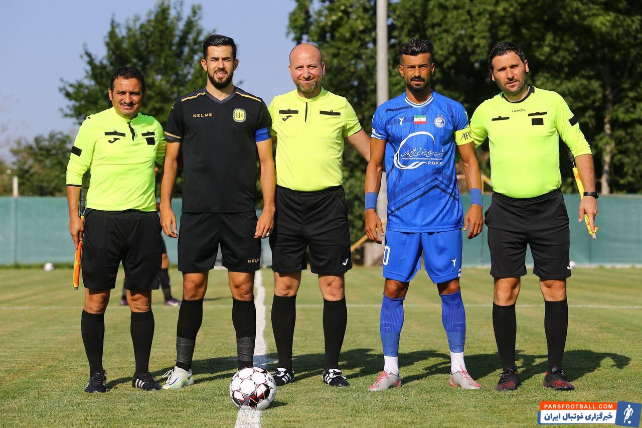 رامین رضاییان، کاپیتان استقلال در دیدار دوستانه برابر تیم الحسین اردن که در اردوی ترکیه