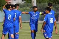 رامین رضاییان، کاپیتان استقلال در دیدار دوستانه برابر تیم الحسین اردن که در اردوی ترکیه