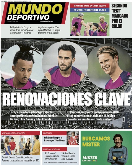 موندو دپورتیوو - 31 ژوئیه 2025