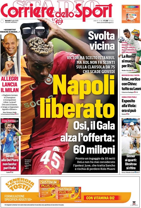 گاتزتا دلو اسپورت - 8 جولای 2025