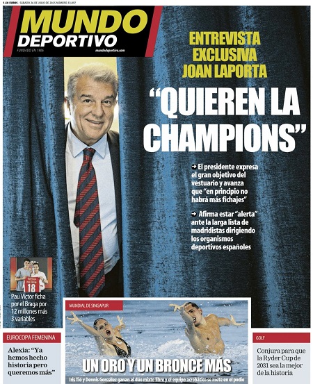 موندو دپورتیوو - 26 ژوئیه 2025