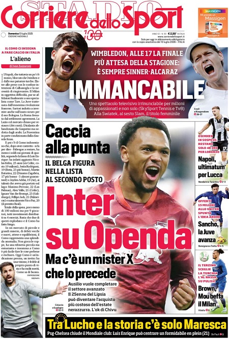 کوریره دلو اسپورت - 13 جولای 2025