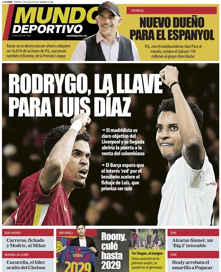 موندو دپورتیوو - 15 جولای 2025